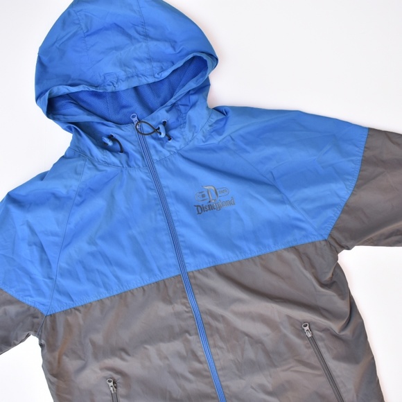 Disney Other - Disneyland Blue Grey Windbreaker Rain Jacket